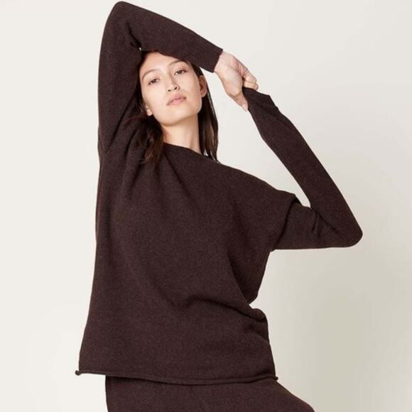 Lauren Manoogian Base Crewneck Sweater Long Sleeve Soil Brown Size 3 Large NWT - Picture 4 of 16